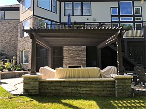 Outdoor Fireplace & Pergola, Zionsville, IN